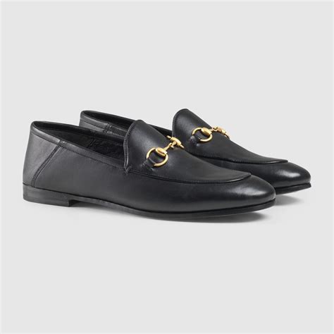 gucci black brixton horsebit leather loafers|gucci donnie horsebit leather loafers.